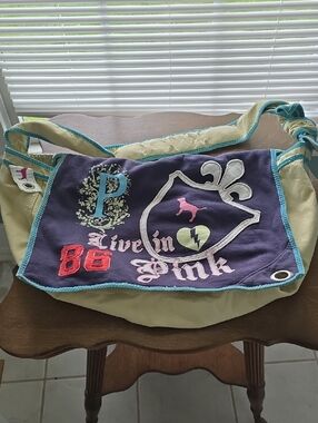 Y2k Victoria Secret Pink Oversized Messenger Tote, EUC